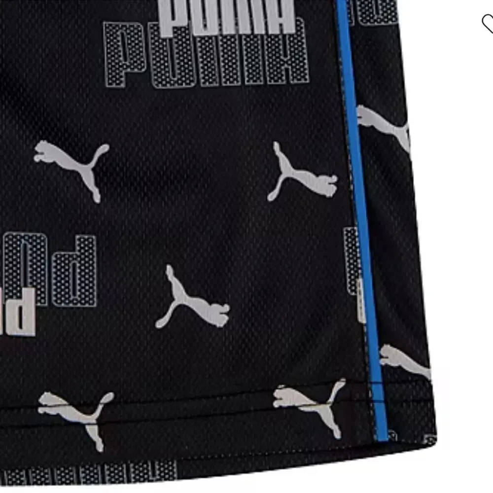 PUMA Little Boys 2-pieces blue black Short Set Size 4T